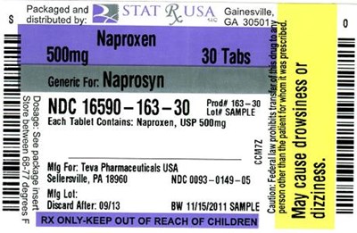 Naproxen 500 mg Label Image (Naproxen 500 mg Label)